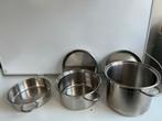 ICM Le Pentole RVS Pannenset  (hele set of per stuk), Huis en Inrichting, Keuken | Potten en Pannen, Ophalen of Verzenden, Gebruikt