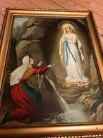 Vintage Schilderij Maria met Gouden Lijst, Ophalen of Verzenden