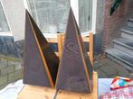 Luidspeakers Design door Onno Schelling uit 1991, Pyramide, Audio, Tv en Foto, Luidsprekers, Gebruikt, 120 watt of meer, Front, Rear of Stereo speakers
