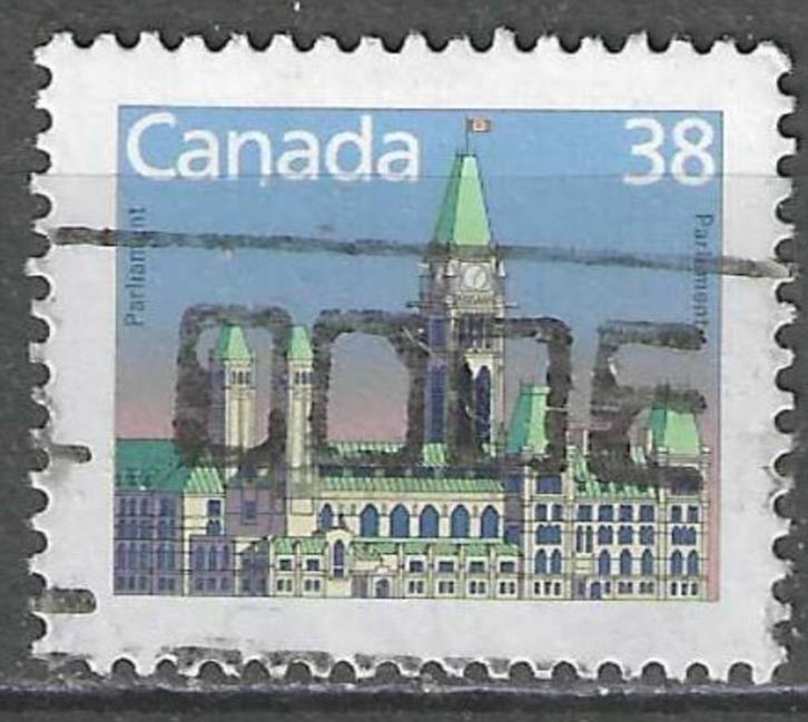 Canada 1988 - Yvert 1079 - Canadees Parlementsgebouw (ST), Postzegels en Munten, Postzegels | Amerika, Gestempeld, Noord-Amerika