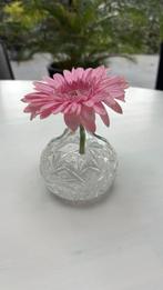 Vaasje van Kristal voor Geurstokjes of Bloemetjes Jaren '70, Ophalen of Verzenden, Overige kleuren, Glas, Minder dan 50 cm