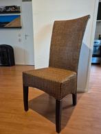 Eetkamerstoelen 7 stuks, Huis en Inrichting, Stoelen, Ophalen, Riet of Rotan, Gebruikt, Bruin