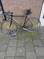Sensa racefiets + Shimano clickschoenen maat 44, 28 inch, Gebruikt, 10 tot 15 versnellingen, 53 tot 57 cm
