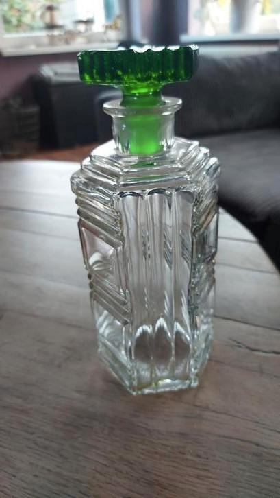 karaf art deco, Antiek en Kunst, Antiek | Glas en Kristal, Ophalen of Verzenden