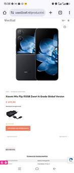 Xiaomi Mix Flip 512GB Zwart A Grade, Ophalen of Verzenden, Zo goed als nieuw, Inklapmodel