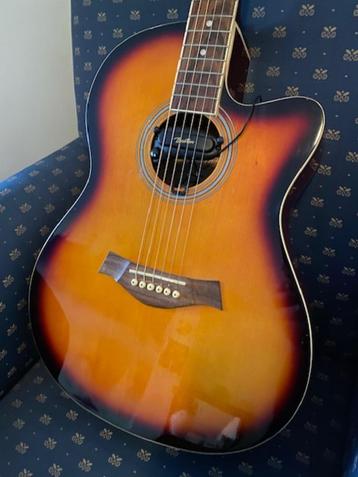 Glare western (folk) gitaar met Boston element, als nieuw! beschikbaar voor biedingen
