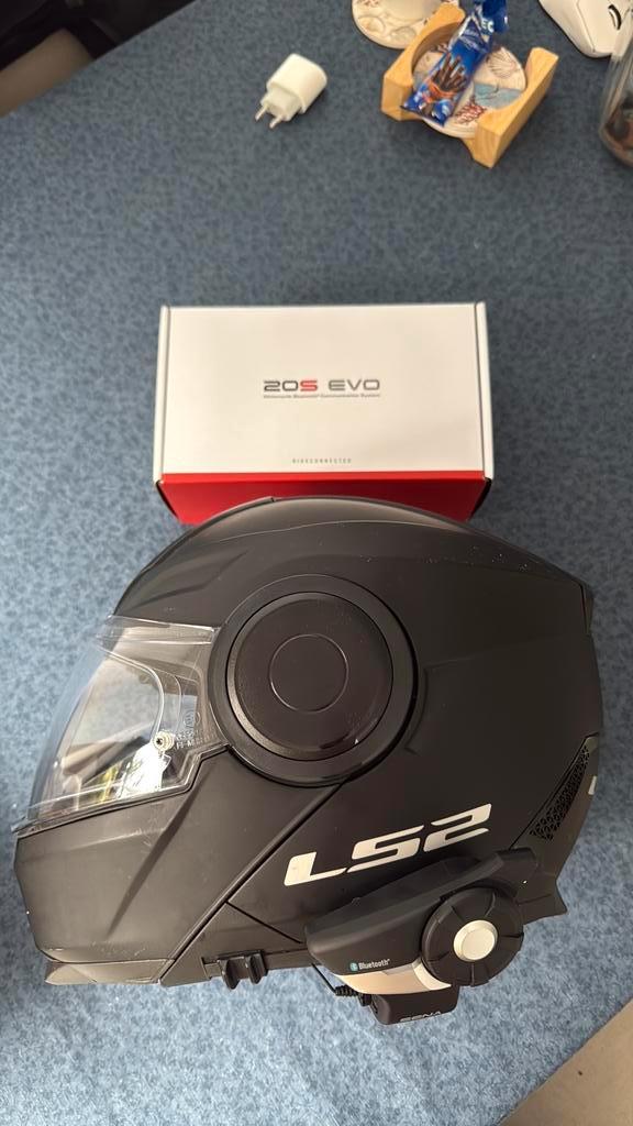 Ls2 modulaire helm + sena 20s, Motoren, Kleding | Motorhelmen, Overige merken, Tweedehands, Ophalen of Verzenden