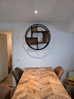 Wanddecoratie: Cirkel met plankjes, Ophalen, Zo goed als nieuw