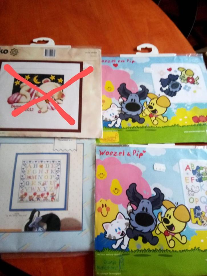 Borduurpaketten 1 met Dmc borduurzijde/borduurgaren 50%af, Hobby en Vrije tijd, Borduren en Borduurmachines, Nieuw, Borduurgaren of Zijde