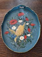 Houten dienblad. Beschilderd door Jaques Zuidema. Gesigneerd, Ophalen of Verzenden