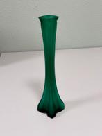 Vintage groene glas glazen vaas design jaren 1930 – 30 cm, Antiek en Kunst, Antiek | Vazen, Ophalen of Verzenden