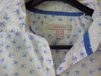 Esprit maat 34 ( XS) blouse met vogelprint - katoen, Wit, Ophalen of Verzenden, Zo goed als nieuw, Maat 34 (XS) of kleiner