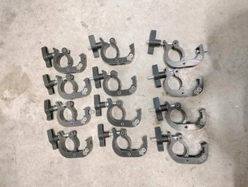 12x Doughty Trigger Clamps - Truss Klemmen 200kg beschikbaar voor biedingen