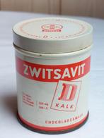Zwitsal Zwitsavit blik chocolade D kalk reclame, Verzamelen, Ophalen of Verzenden, Gebruikt, Overige, Overige merken