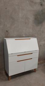 Nova Design Cervo Secretaire bureaukast strak wit hout, Huis en Inrichting, Ophalen, Zo goed als nieuw