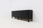 XL Brutalist Vintage Dressoir Sideboard Jaren 60 70, Huis en Inrichting, Kasten | Dressoirs, Eikenhout, Zo goed als nieuw, Brutalist