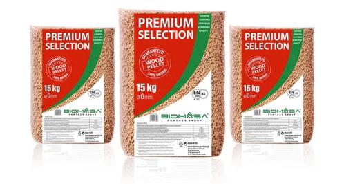 Premium Selection houtpellets wit ENplus A1 975 kg., Tuin en Terras, Haardhout, Blokken, Overige houtsoorten, 6 m³ of meer, Verzenden