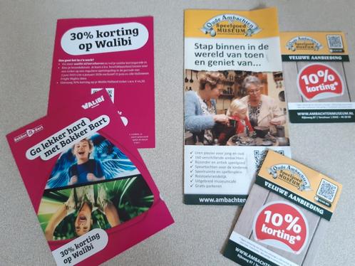 Kortingbon Walibi/ Oude Ambachten/ Speelgoed museum max 4p p, Tickets en Kaartjes, Overige Tickets en Kaartjes, Drie personen of meer
