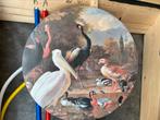 Ronde canvas wandcirkel Het drijvend veertje, Huis en Inrichting, Woonaccessoires | Wanddecoraties, Ophalen, Zo goed als nieuw