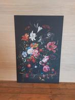 Bloemen schilderij op canvas doek, Antiek en Kunst, Kunst | Schilderijen | Klassiek, Ophalen