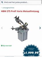 Metaal lintzaag 2 jaar oud., Doe-het-zelf en Verbouw, Ophalen, Zo goed als nieuw, 1200 watt of meer, Decoupeerzaag