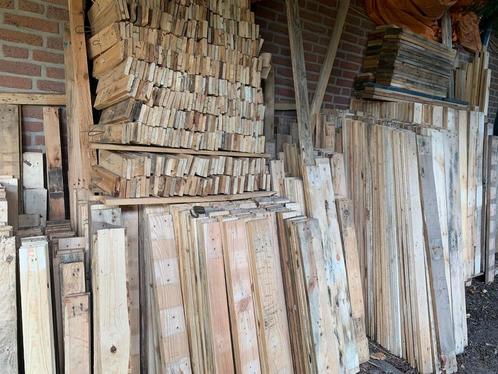Droge planken, pallethout, diverse afmetingen, Doe-het-zelf en Verbouw, Hout en Planken, Gebruikt, Plank, Overige houtsoorten