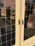 Set schuif / en-suite deuren met glas in lood 239x187cm., Ophalen