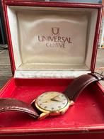 Vintage Universal Genève Jumbo subdial handwinder uit 1955, Overige merken, Staal, Polshorloge, Ophalen of Verzenden