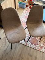 4 Grijze Eetstoelen - Gebruikt, Gebruikt, Ophalen of Verzenden, Vier, Stof