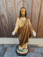 OUD JEZUS BEELD , HEEFT UITNEEMBARE HANDEN , GIPS , KERSTMIS, Ophalen