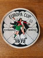 Sticker Feyenoord-Benfica 1972, Ophalen of Verzenden, Gebruikt