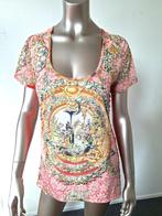 Blouse/top Etoile du Monde peache, geel, groen maat 42, Verzenden, Maat 42/44 (L), Oranje, Zo goed als nieuw