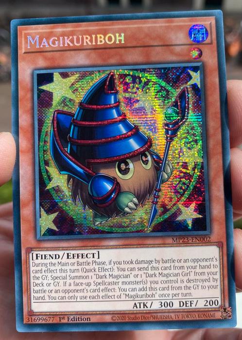 Yu-Gi-Oh! Magikuriboh MP23 1st Edition M/NM !, Hobby en Vrije tijd, Verzamelkaartspellen | Yu-gi-Oh!, Zo goed als nieuw, Losse kaart