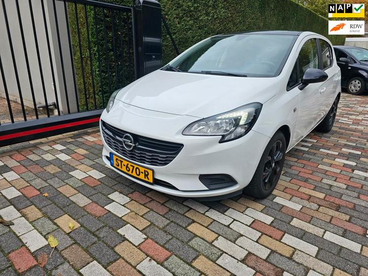 Opel Corsa 1.4 Black Edition 2018 Cruise Airco 5 Drs, Auto's, Opel, Bedrijf, Te koop, Corsa, ABS, Airbags, Airconditioning, Boordcomputer