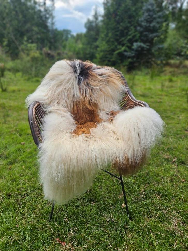 Ijslands schapenvacht KoperBont, Huis en Inrichting, Woonaccessoires | Plaids en Woondekens, Nieuw, Ophalen of Verzenden