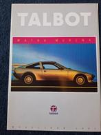 Brochure TALBOT MATRA MURENA - NL., Overige merken, Ophalen of Verzenden, Zo goed als nieuw