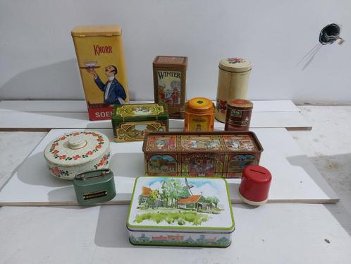 Vintage blikken en spaarpotten, Verzamelen, Blikken, Gebruikt, Overige, Overige merken, Ophalen of Verzenden