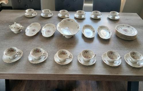 Servies, 37- delig, intact, gaaf vintage theeservies, €10,-, Antiek en Kunst, Antiek | Servies compleet, Ophalen of Verzenden