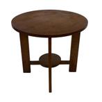 Art Deco Plantentafeltje Bijzettafeltje Eikenhouten Jaren 50, Ophalen, Minder dan 55 cm, Gebruikt, 60 cm of meer