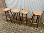 4 barkrukken, Huis en Inrichting, Barkrukken, Ophalen, Gebruikt, 60 tot 90 cm, Nvt