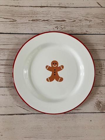 Hema retro kerst emaille bord kerstdiner beschikbaar voor biedingen
