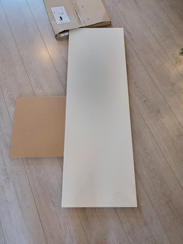 IKEA Besta Glazen Bovenblad 120x40 cm, Huis en Inrichting, Kasten | Dressoirs, Zo goed als nieuw, 50 tot 100 cm, 25 tot 50 cm
