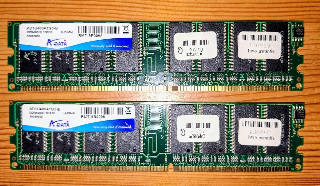 Diverse PC geheugen modules, Computers en Software, RAM geheugen, Gebruikt, Desktop, 2 GB, Overige soorten, Ophalen of Verzenden