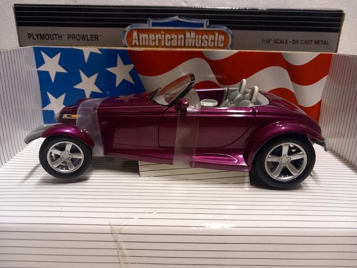Plymouth Prowler convertible metallic ERTL metal 1:18 KRD, Hobby en Vrije tijd, Modelauto's | 1:18, Zo goed als nieuw, Auto, ERTL