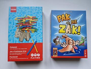 Pakezel (Hema) & Pak die zak (999 Games) – zo goed als nieuw beschikbaar voor biedingen
