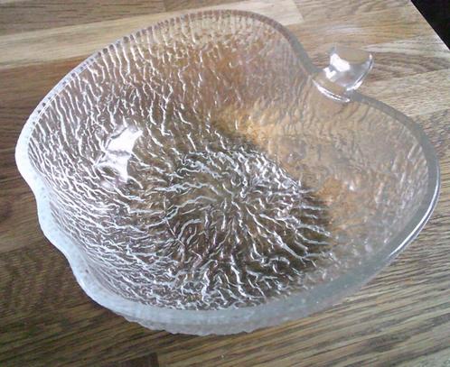 Jaren 70 appelschaal glazen appelschaal, Antiek en Kunst, Curiosa en Brocante, Ophalen of Verzenden