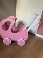 Houten poppenwagen, Kinderen en Baby's, Speelgoed | Houten speelgoed, Verzenden, Gebruikt