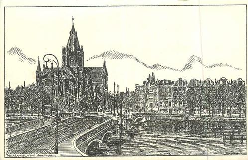 (381-027-013) Amsterdam Willebrorduskerk, Verzamelen, Ansichtkaarten | Nederland, Noord-Holland, Ophalen of Verzenden