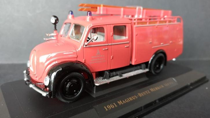 Magirus Deutz Merkur TLF 16 1:43 Yatming Road Signature Pol, Hobby en Vrije tijd, Modelauto's | 1:43, Zo goed als nieuw, Auto