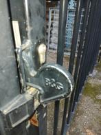 Dubbele tuinpoort spijlen Zwart B&G 3,35x1,3m 2 stuks, Ophalen, 100 tot 150 cm, Zo goed als nieuw, IJzer